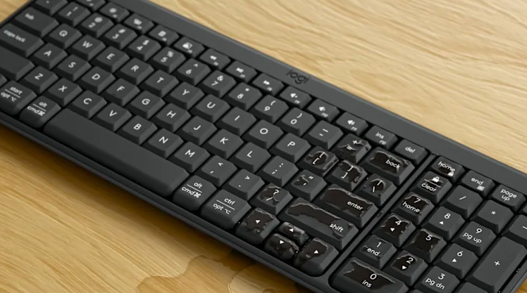 Klávesnica s myšou Logitech MK250 US layout grafitová farba Klávesnica s myšou Logitech MK250 US, 2.4GHz/BT - grafitová