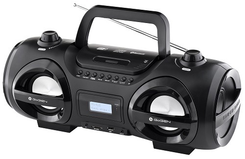 Prehrávač GoGEN CDM 425 BTDAB, čierna/strieborná