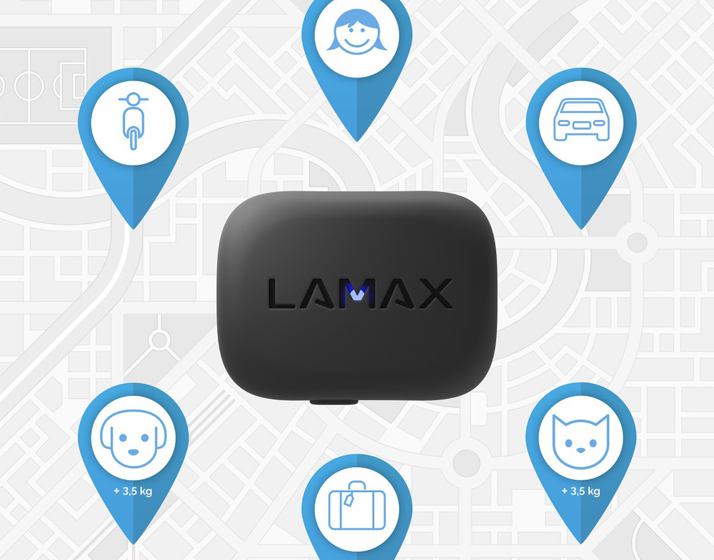 GPS lokátor LAMAX s obojkom v balení GPS lokátor LAMAX s obojkom v balení