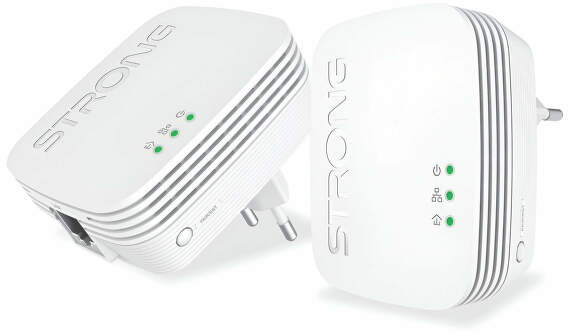 Sieťový rozvod LAN po 230V Strong 1000 DUO MINI, 2 jednotky Sieťový rozvod LAN po 230V Strong 1000 DUO MINI, 2 jednotky