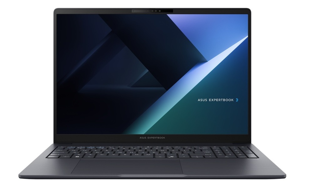 Notebook Asus ExpertBook B5 sivý Otvorený a zapnutý notebook Asus ExpertBook B5 spredu