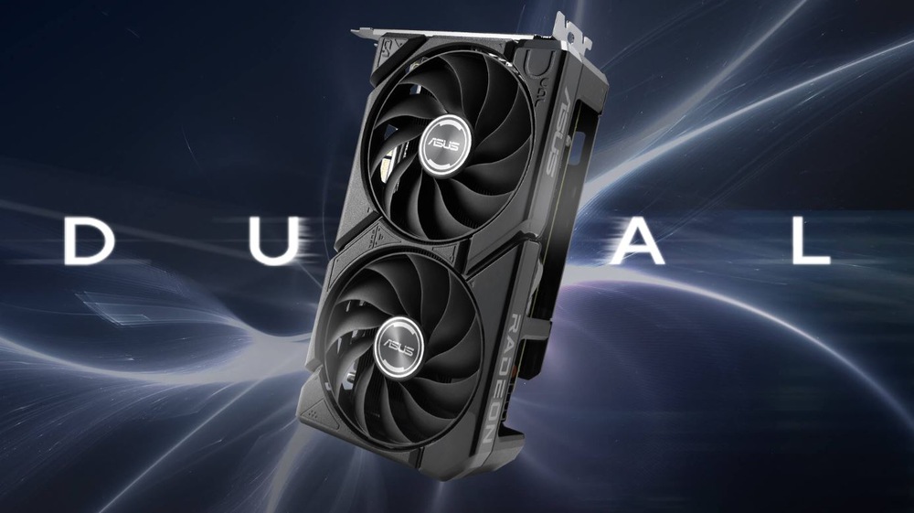 Lifestylové foto Asus Radeon RX 9060 XT DUAL 16GB
