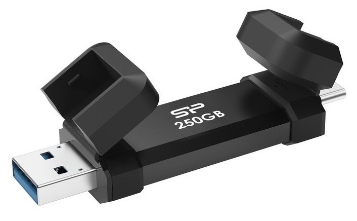 Flash disk Silicon Power s kapacitou 250 GB, čierna farba