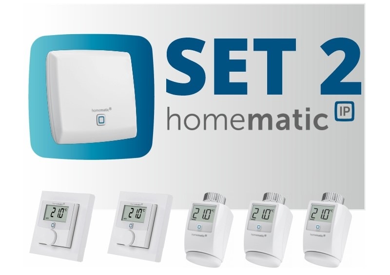 Kompletný set Homematic IP riadenie vykurovania, set2 Kompletný set Homematic IP riadenie vykurovania, set2