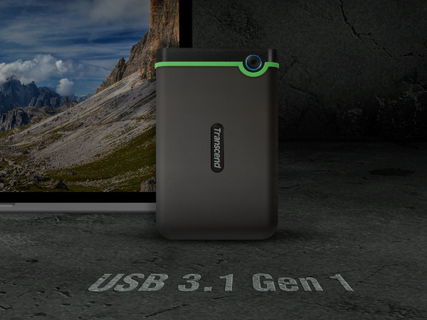 Externý pevný disk Transcend StoreJet 25M3C 4TB, USB-C (3.1 Gen 1) sivý/zelený Externý pevný disk Transcend StoreJet 25M3C 4TB, USB-C (3.1 Gen 1) sivý/zelený