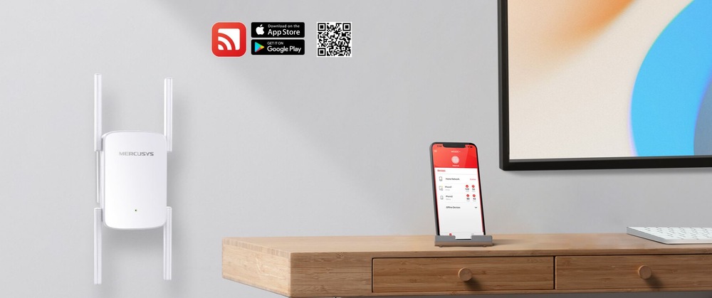 Wi-Fi extender Mercusys ME50G, AC1900 biely Mercusys ME50G