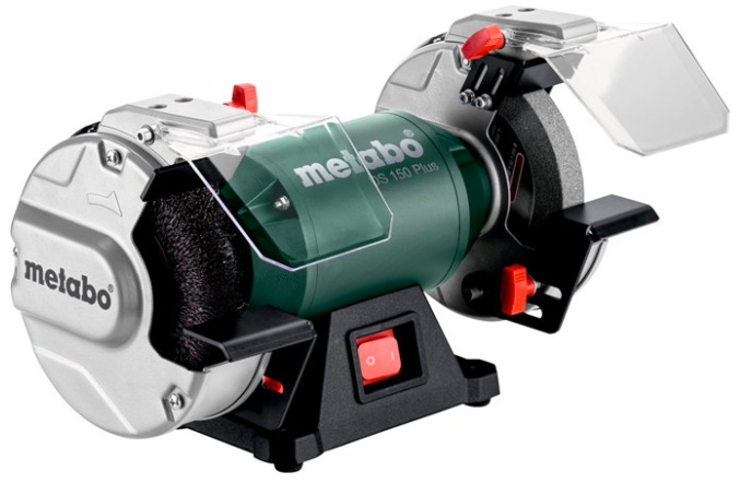 Kotúčová brúska Metabo DS 150 Plus 604160000 s LED osvetlením a extra veľkými ochrannými sklami