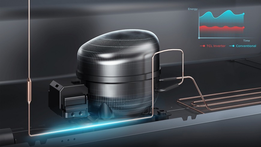 Americká chladnička TCL RP470CSE1 nerez Americká chladnička TCL RP470CSE1 nerez