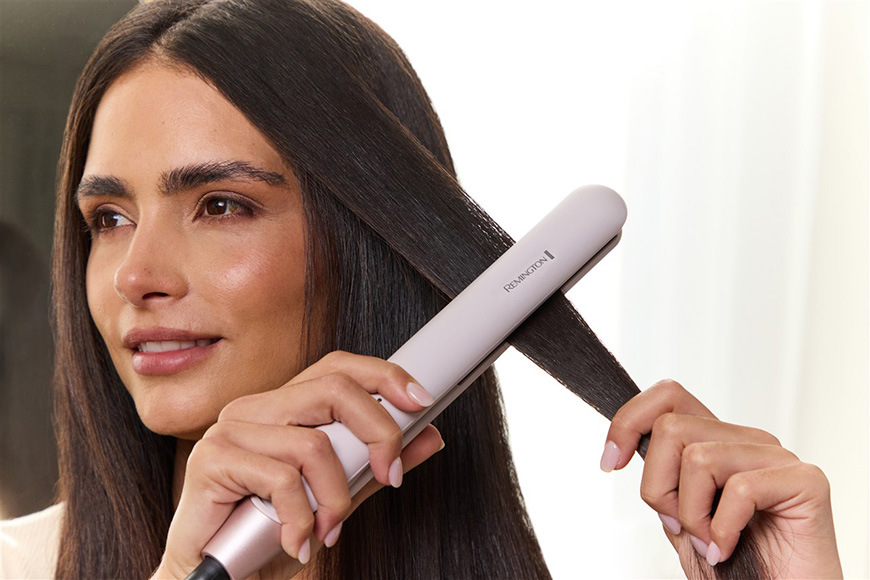 Žehlička na vlasy Remington Almond Allure S4807 biela Žehlička na vlasy Remington S4807 Almond Allure