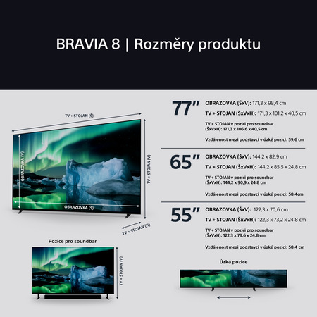 Televízor Sony Bravia 8 77" Televízor Sony Bravia 8 77"
