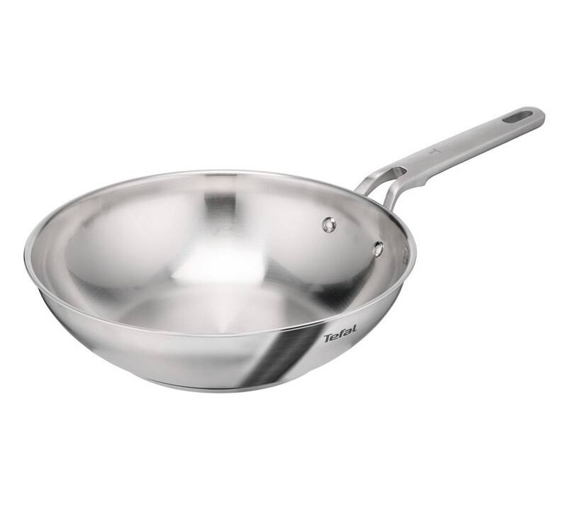 Nerezová panvica WOK značky Tefal s priemerom 28 cm.
