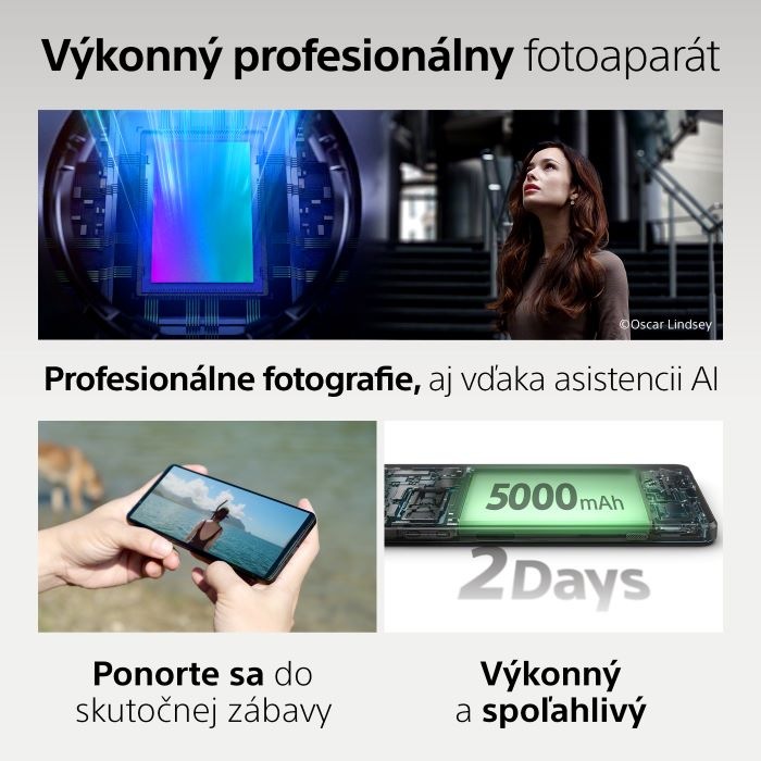 Mobilný telefón Sony Xperia 1 VI 5G 12 GB / 256 GB zelený Sony Xperia 1 VI 256 GB 12 GB KHAKI GREEN