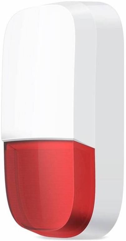 Siréna IMMAX NEO Smart ZigBee 3.0, Tuya biela/červená