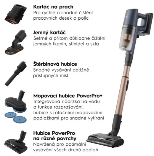 Tyčový vysávač Electrolux 800 Hygienic EP82H25WET modrý „“