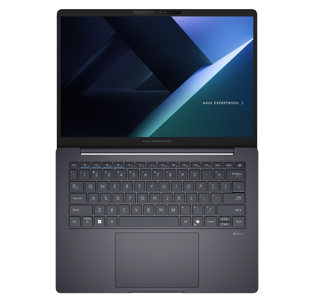Notebook Asus ExpertBook B5 sivý Notebook Asus ExpertBook B5 otvorený na 180 °