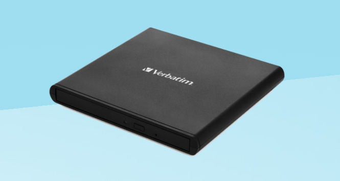 Externá DVD napaľovačka Verbatim CD/DVD Slimline USB 2.0 + Nero čierna