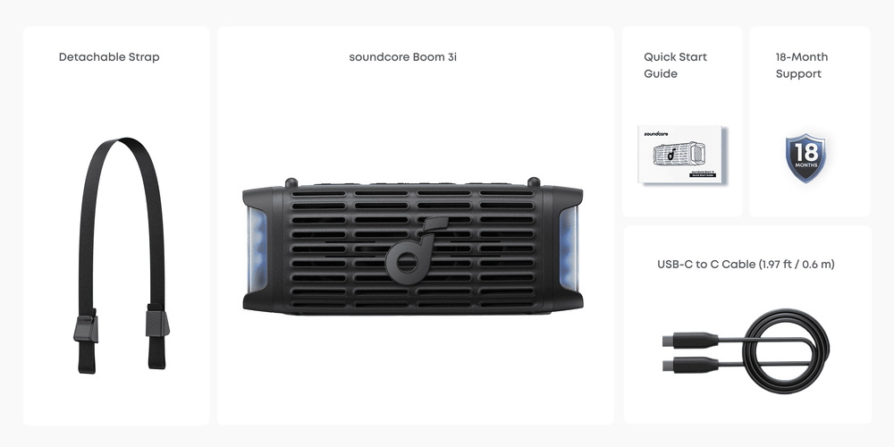 Prenosný reproduktor Anker Soundcore Boom 3i modrý Prenosný reproduktor Anker Soundcore Boom 3i modrý