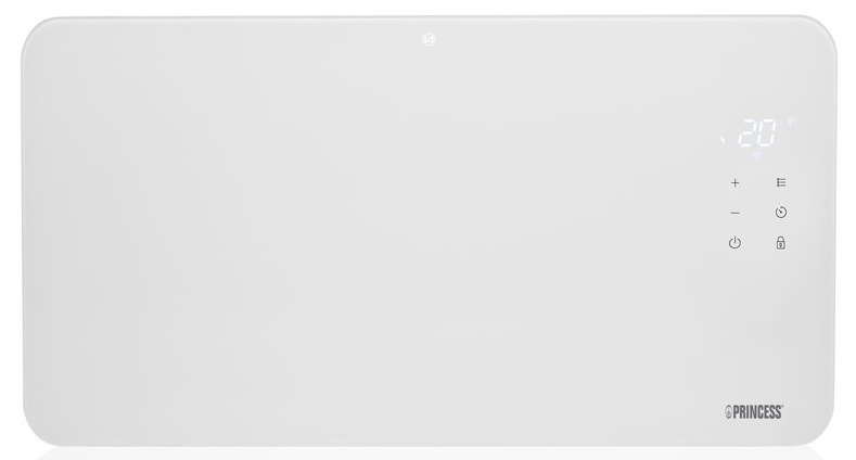 Vykurovací panel Princess 348416 z prednej strany s displejom