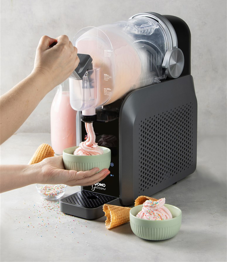 Výrobník ľadovej drte Domo Slush maker GELISSIMO DO9308I sivý Výrobník ľadovej triešte Domo DO9308I Slush maker GELISSIMO