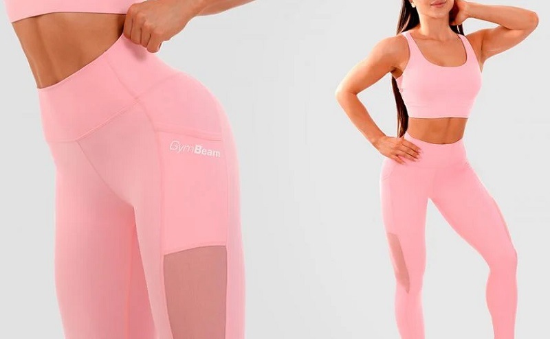Legíny Gymbeam MESH PANEL L PINK Legíny Gymbeam MESH PANEL L PINK