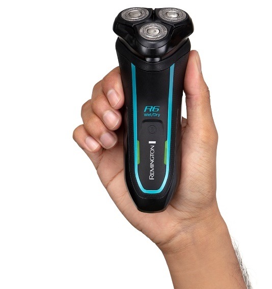 Holiaci strojček Remington R6000 R6 Style Series Aqua Rotary Shaver čierny/modrý