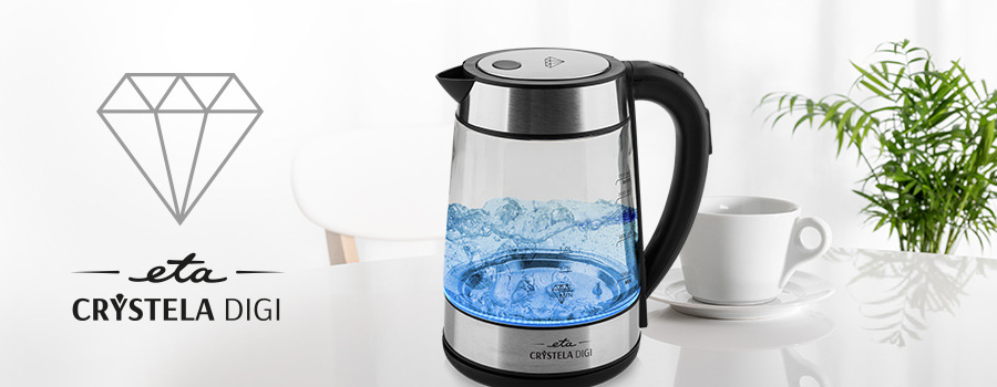 Rýchlovarná kanvica ETA Crystela Digi 715390000 čierna/sklo Rýchlovarná kanvica ETA Crystela Digi 715390000 čierna/sklo
