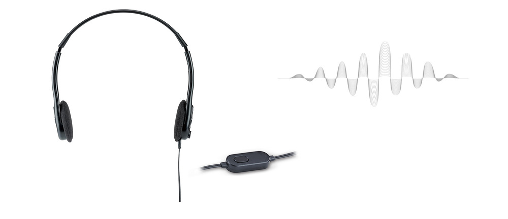 Headset Genius HS-M200C čierny Headset Genius HS-M200C čierny
