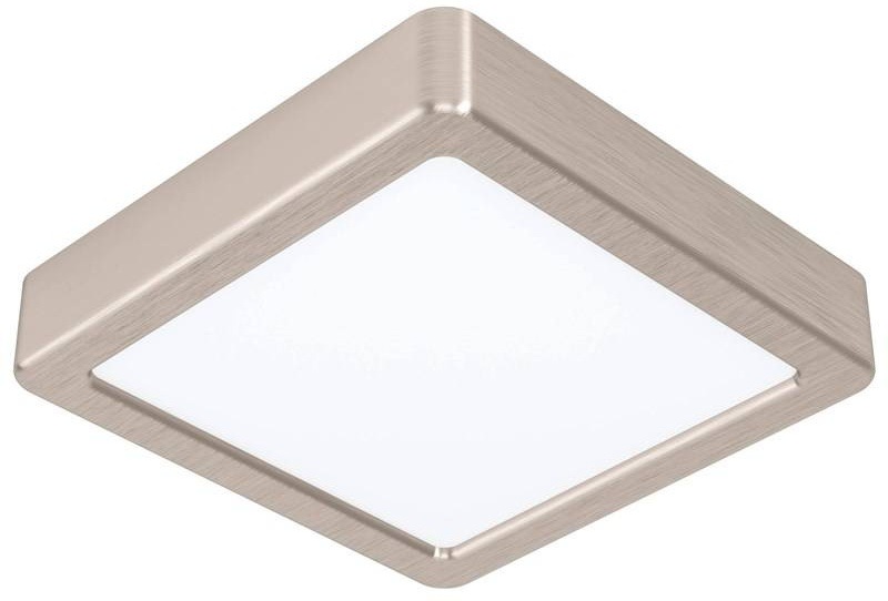 LED stropné svietidlo Eglo Fueva 5, štvorec, 16 cm, neutrálna biela kovové