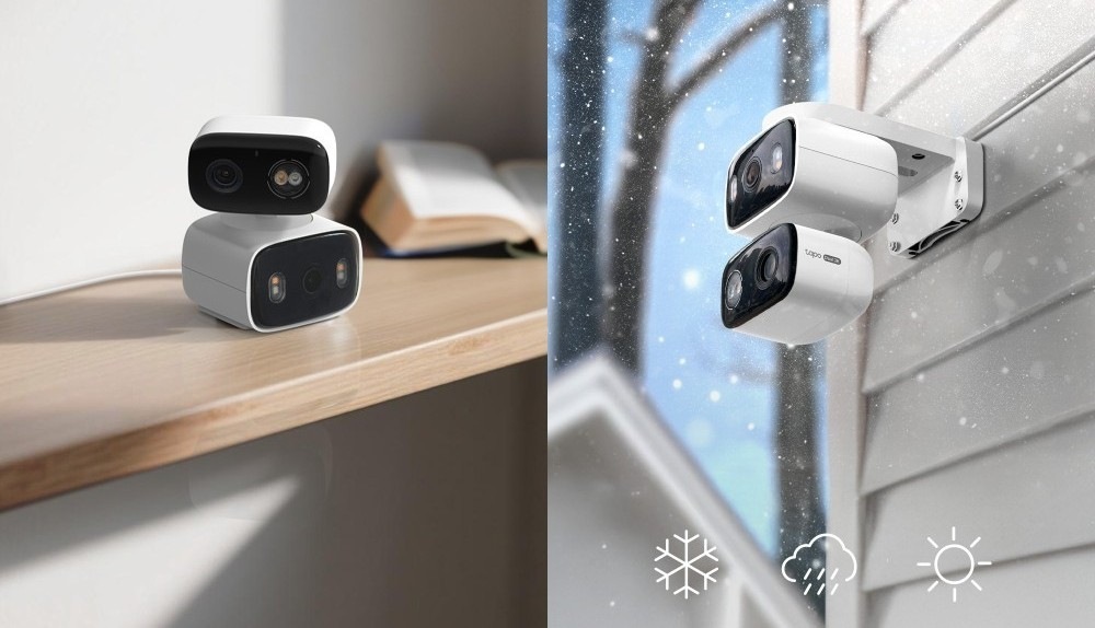 IP kamera TP-Link Tapo TC34 2K Dual-lens biela IP kamera TP-Link Tapo TC34 2K Dual-lens disponuje vysokým rozlíšením 2K 3MP a jasným obrazom
