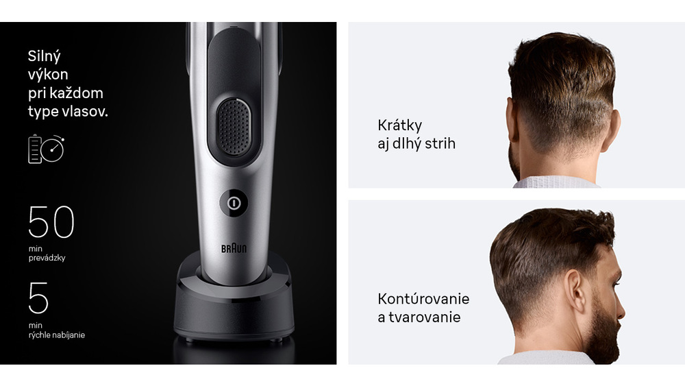 Zastrihávač vlasov Braun Series 7 HC7590 čierny/sivý Braun Series 7