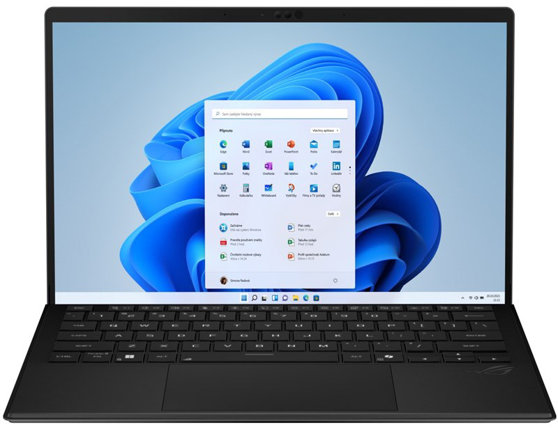 Výkonný herný notebook Asus ROG Flow Z13, čierna farba