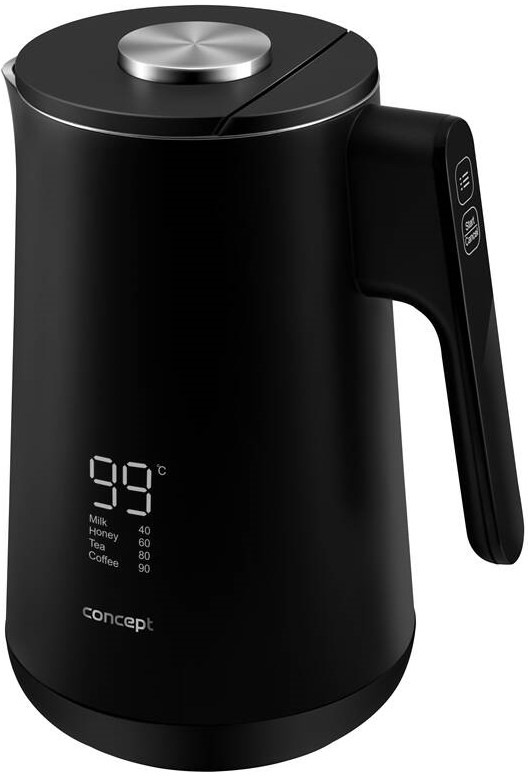 Rýchlovarná kanvica Concept RK3340 INTUITIVE, 1,7 l čierna