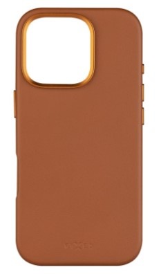 Kryt na mobil FIXED MagLeather s podporou MagSafe na Apple iPhone 16 Pro hnedý