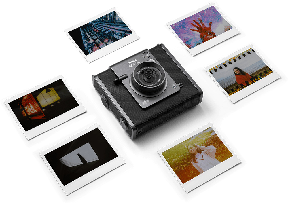 Instantný fotoaparát Fujifilm Instax WIDE EVO čierny/sivý Instantný fotoaparát Fujifilm Instax WIDE EVO čierny/sivý
