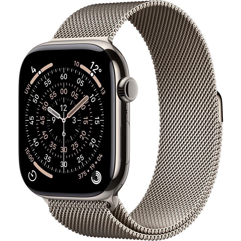 Inteligentné hodinky Apple Watch Series 11 GPS + Cellular 46mm prírodný titán - prírodný milánsky ťah - S/M Inteligentné hodinky Apple Watch Series 11 GPS + Cellular 46mm prírodný titán - prírodný milánsky ťah - S/M