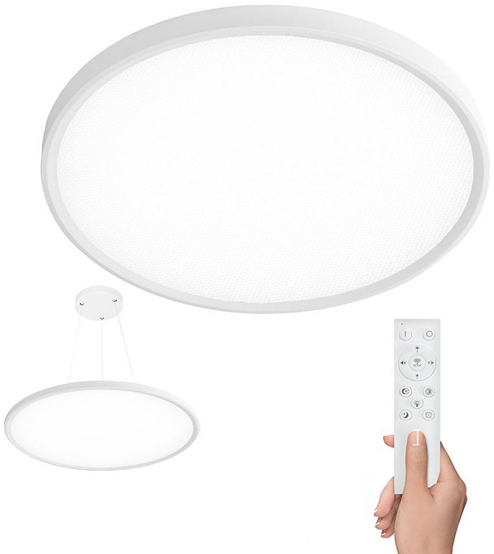 Stropné svietidlo Solight Estela 50W, 5400lm, 60cm, závesné aj stropné - biele
