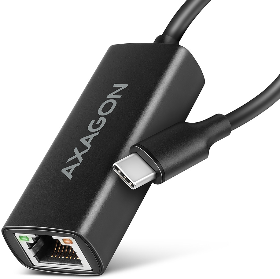 Sieťová karta Axagon USB-C 3.2 Gen 1 - Gigabit, Realtek 8153 čierna AXAGON ADE-ARC, USB-C 3.2 Gen 1
