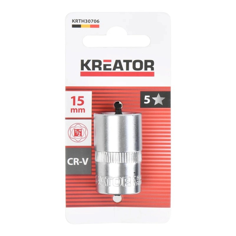 Nástrčná hlavica Kreator KRTH30706 1/2" 15mm