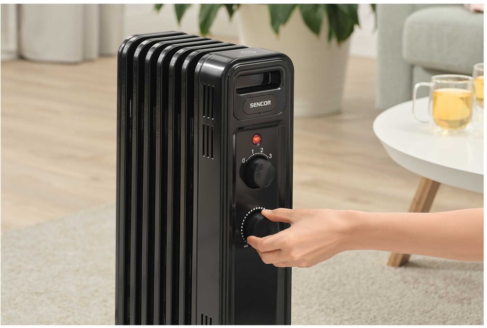 Radiátor Sencor disponuje 7 vykurovacími článkami