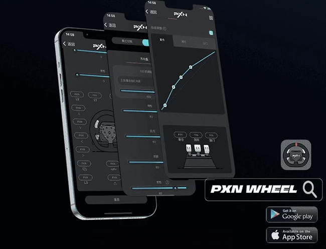 PXN V99 Bundle umožňuje doladenie nastavenia cez mobilnú aplikáciu