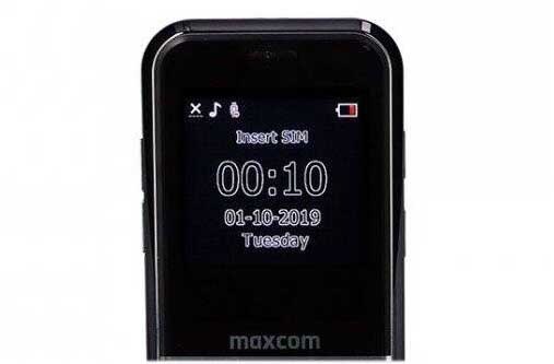 Mobilný telefón MaxCom Comfort MM735 + SOS náramek s GPS lokátorem čierny MaxCom Comfort MM735