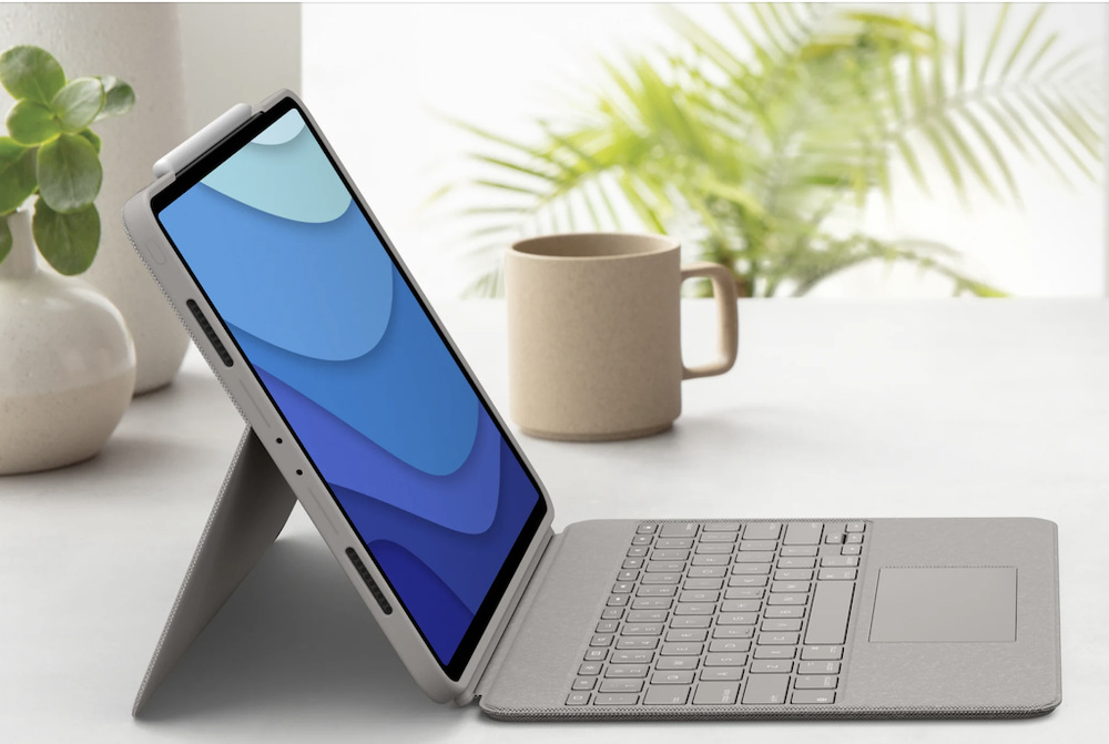 Puzdro na tablet Logitech Combo Touch na Apple iPad Pro 12.9" (5. gen.) UK sivé Puzdro na tablet Logitech Combo Touch na Apple iPad Pro 12.9" (5. gen.) UK sivé