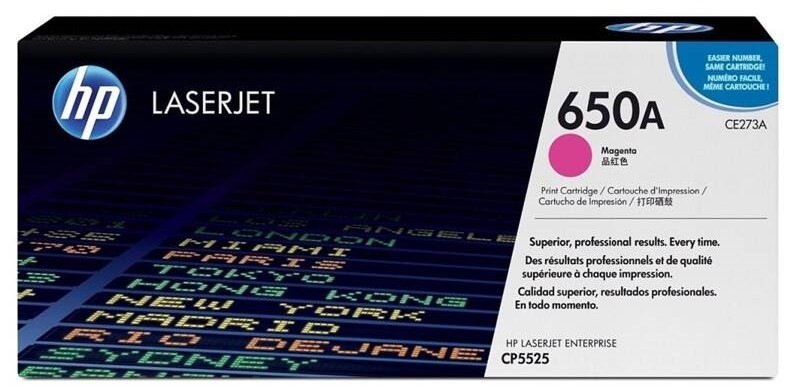 Toner HP 650A, 15 000 strán purpurová farba