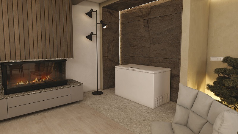 Mraznička Haier HCE420D biela