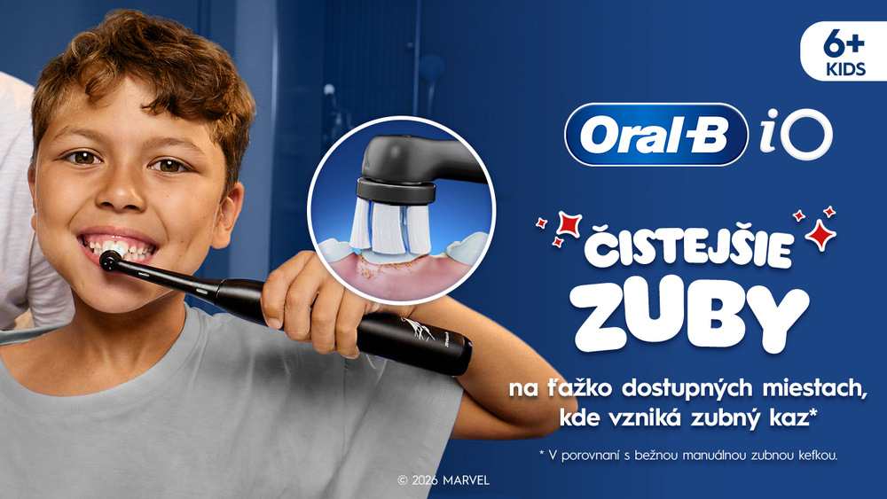 Náhradné hlavice Oral-B iO Kids Spiderman (4 ks) čierna Dieťa si s úsmevom čistí zuby kefkou Oral-B iO Kids, ktorá pomáha lepšie vyčistiť aj ťažko dostupné miesta.