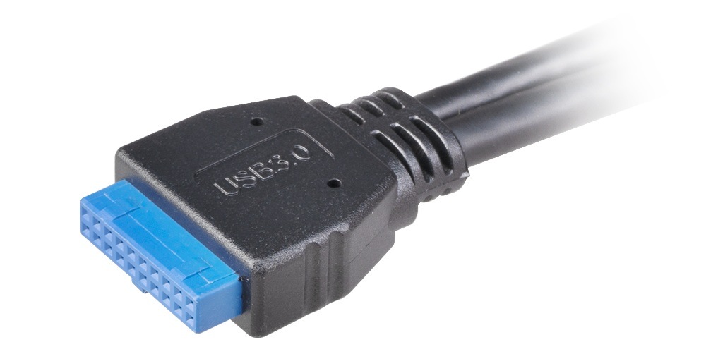 Adaptér AKASA USB3.1 Gen2 internal adapter cable & dual Gen1 Type-A Ports čierny AKASA USB3.1 Gen2 interný adaptér cable & dual Gen1 Type-A Ports podporuje prenosové rýchlosti až 10 Gb/s