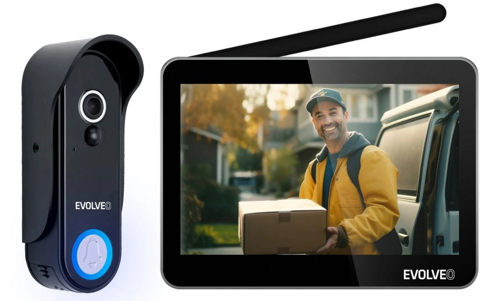 Dverný videotelefón Evolveo DoorPhone W7 strieborný Dverný videotelefón Evolveo DoorPhone W7 strieborný