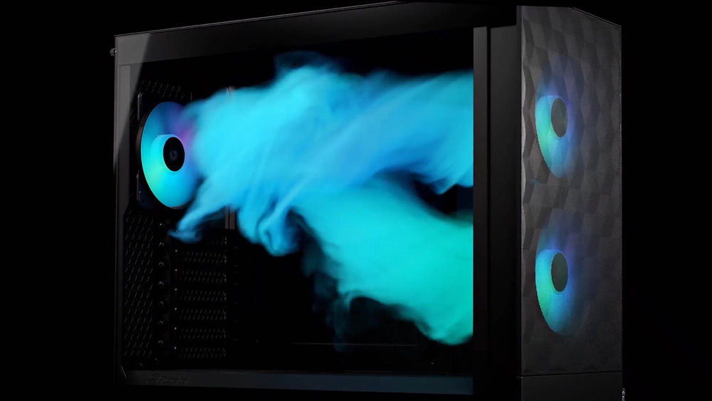Case FRACTAL DESIGN Pop Air RGB Green Core Tempered Glass Clear Tint čierna FRACTAL DIZAJN Pop Air RGB Green Core Tempered Glass Clear Tint