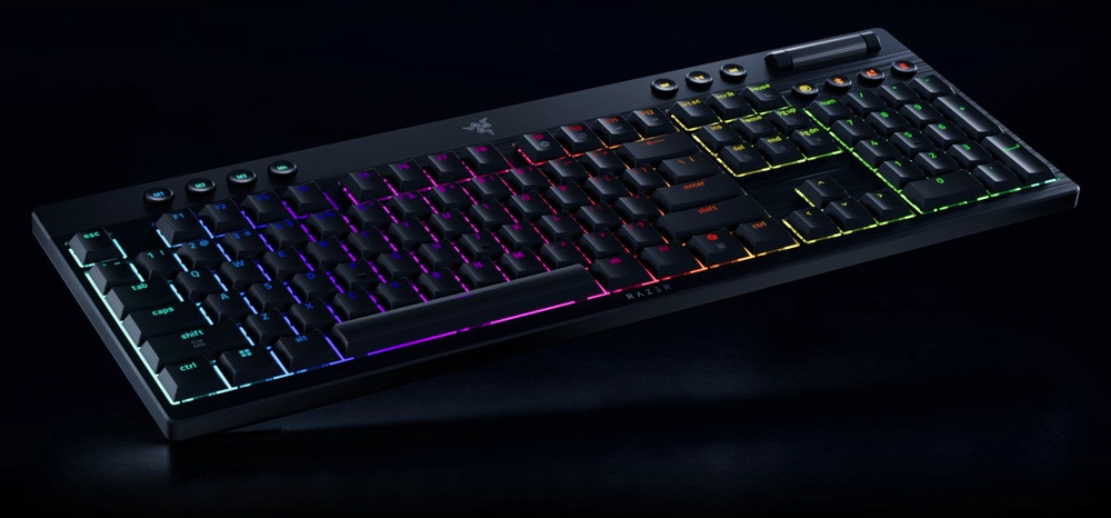 Klávesnica Razer BlackWidow V4 Low-profile HyperSpeed (Green Switch), US layout čierna Klávesnica Razer BlackWidow V4 Low-profile HyperSpeed (Green Switch), US layout čierna