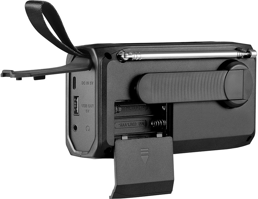 Rádioprijímač s DAB+ Sandberg Survivor All-in-1 4500 čierny Rádioprijímač DAB+ Sandberg Survivor Radio All-in-1 4500, s dynamom